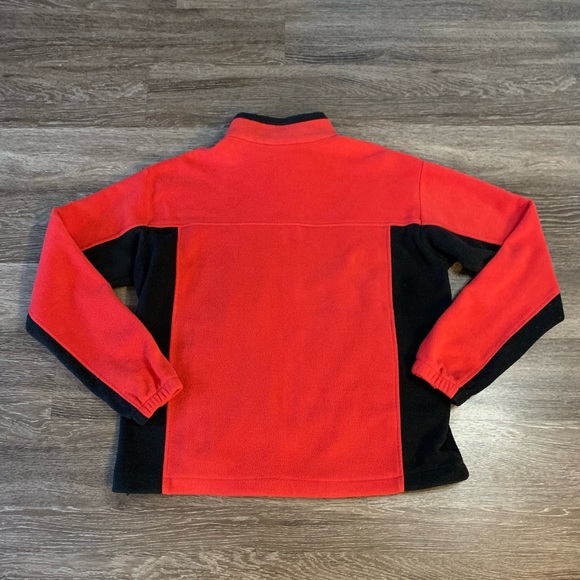 3/$30 Columbia Men’s Red and Black Zip-up Fleece XL - Picture 3 of 4